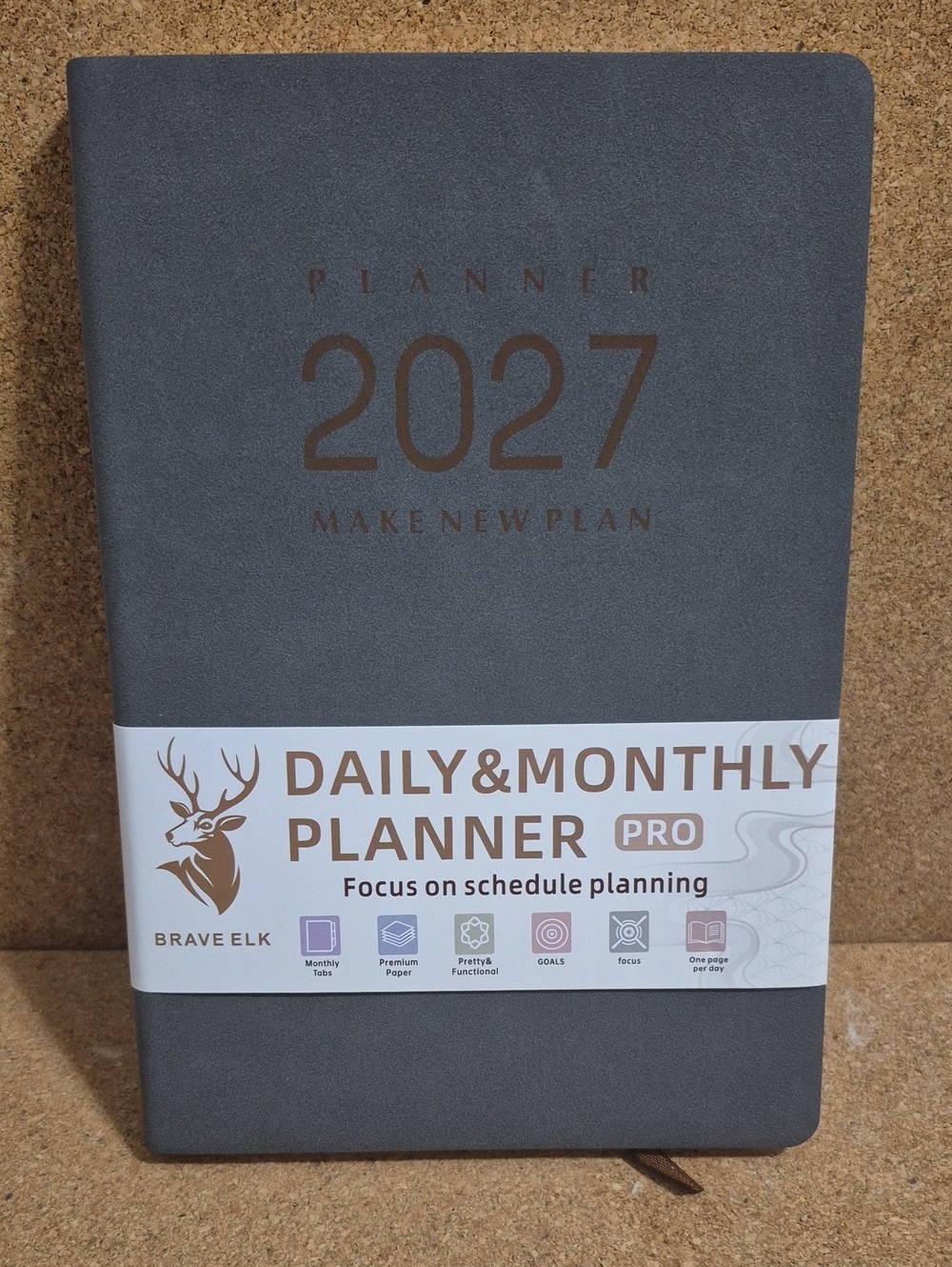 2027 Daily & Monthly Planner Pro - Gray